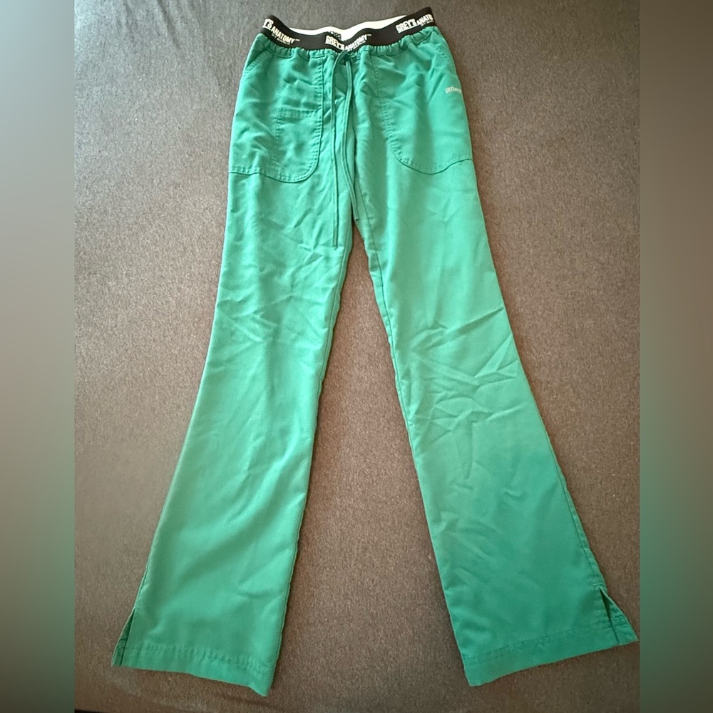 Green XS Grey's Anatomy Scrub Pants